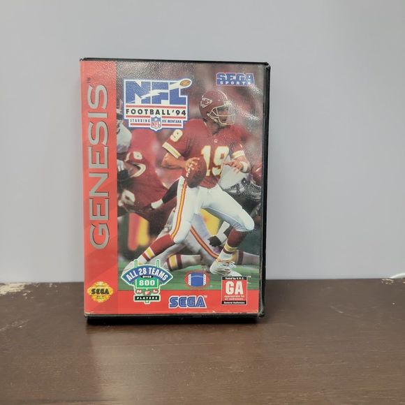 NFL Football '94 Starring Joe Montana Sega Genesis Game - Picture 1 of 4